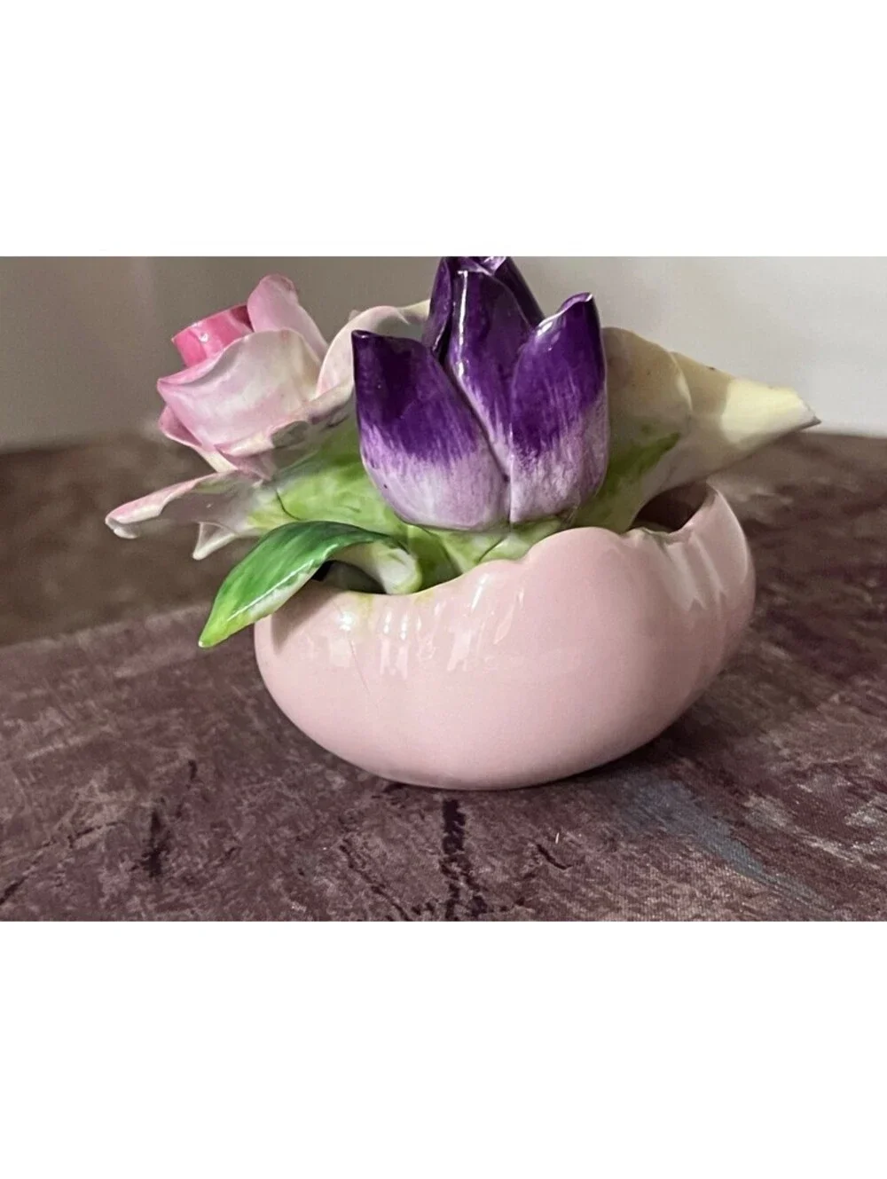 Vintage Staffordshire Floral Porcelain Miniature Bouquet